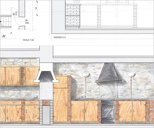 Studio Stefano Colombo - Casa privata, Burrone (2006)