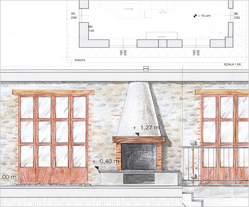 Studio Stefano Colombo - Casa privata, Burrone (2006)