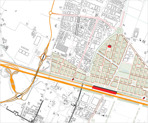 Studio Stefano Colombo - Reggio Emilia, Transit Oriented Development (2008)