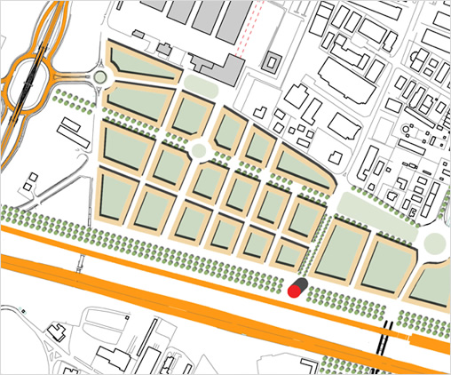 Studio Stefano Colombo - Reggio Emilia, Transit Oriented Development (2008)